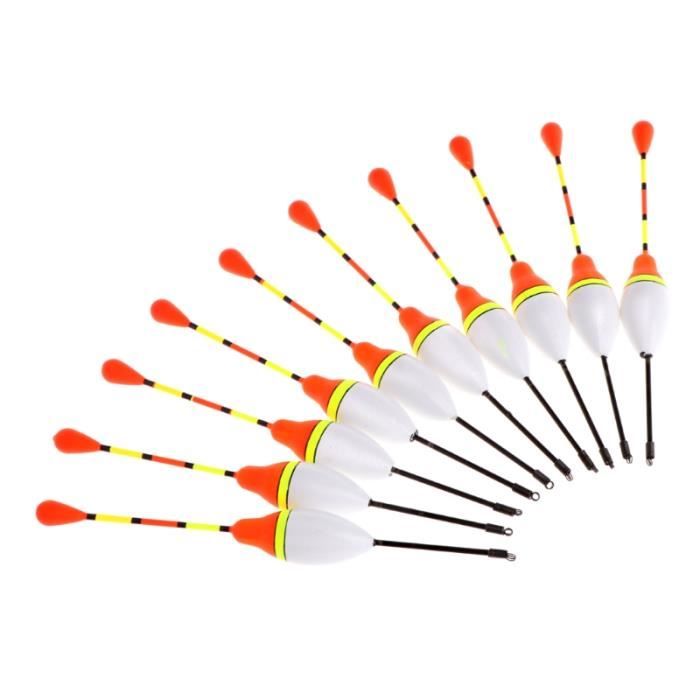 3PCS FLOTTEUR PÊCHE Ensemble en Bois Carpe Poisson Bouchon Matériel de Grand EUR 12,28 - FR