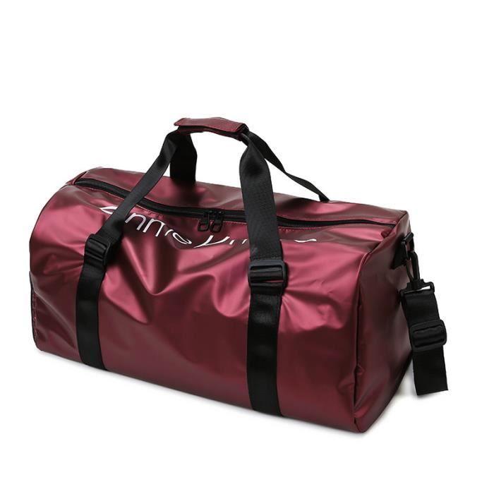 Sac de voyage Sac de sport en tissu Oxford tanche portable rouge 68