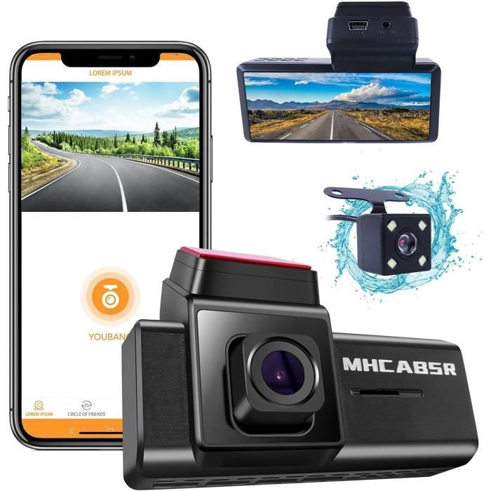 Caméra De Bord - Tableau Wifi Mhcabsr Enregistreur Conduite Voiture 1080p Caméra Bord Avant Arrière