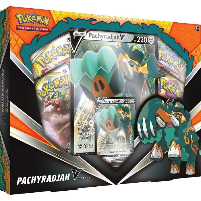 Coffret Pachyradjah-v - Pokémon - Packs Et Sets De Cartes À Collectionner - Blanc - A partir de 6 ans