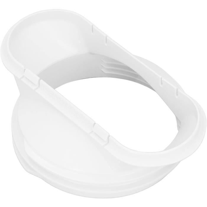 Adaptateur Évacuation Condensats Climatiseur - Raccord Coudé 26 Mm Pour Unité Extérieure Fenêtre Ou Split, ABS Blanc