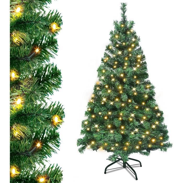 Sapin De Noël Artificiel 180 Cm Avec Éclairage, Sapin De Noël