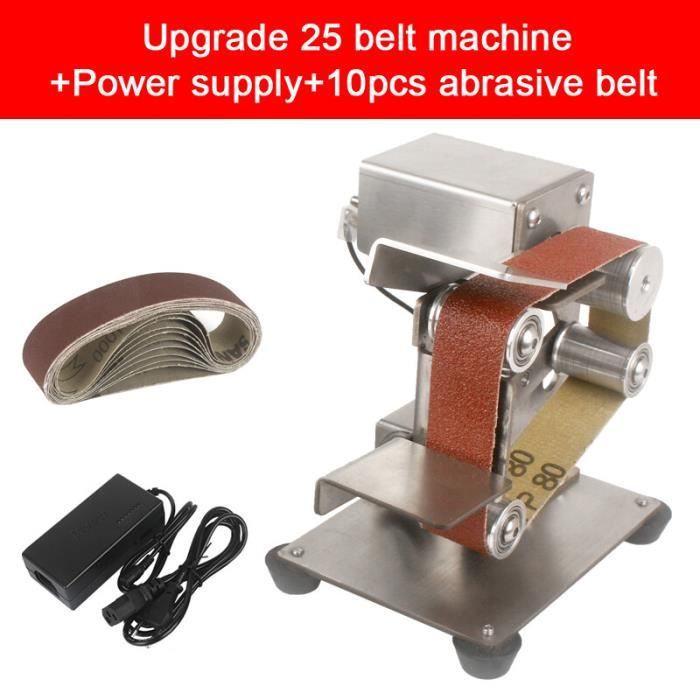 SI FANG Mini Ponceuse à Bande Électrique 7 Vitesses – Affûteuse Portable 15° Pour Couteaux, Bois, Métal Et Bricolage