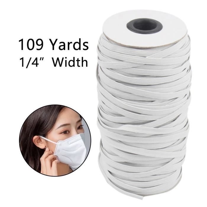 Élastique De Couture 6 Mm X 10 M – Lot De 2 | Blanc, Polyester/caoutchouc, Pour Vêtements Et DIY - 1