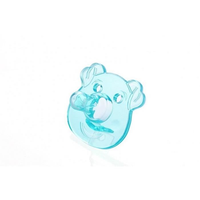 Version Piggy Bleu Sucette Bebe Dessin Anime Silicone Lait Maternel Tete Ronde Type Couchage Porta Speen Prende Chupeta Fopspeen Cdiscount Puericulture Eveil Bebe