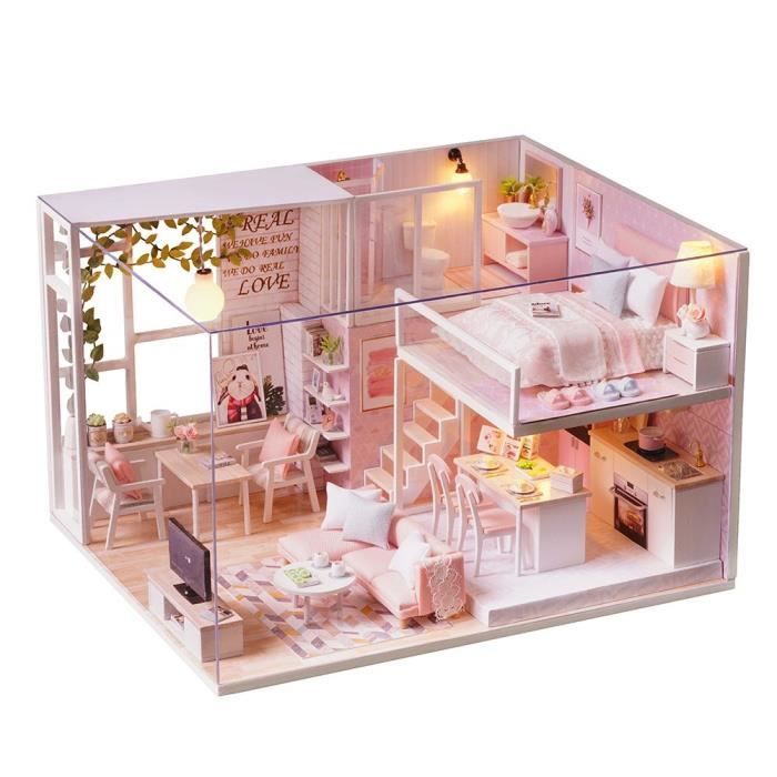 Maisons De Poupees Diy En Bois Faite A La Main Dollouse Miniature Kit Boite En Plastique Led Light Boite A Musique Jeux Et Jouets Mes sardines en bois diy vont parfaitement décorer mes poignets de porte ! plastique led light boite a musique