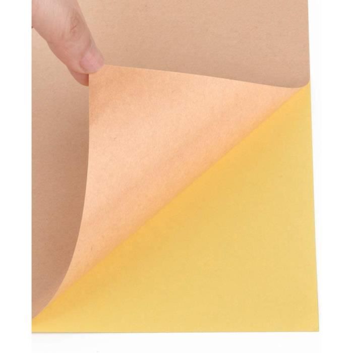 25 Feuilles Papier Kraft 50x70 Cm - 120 G/m² Pour Craft, Cartes, Invitations Et Déco