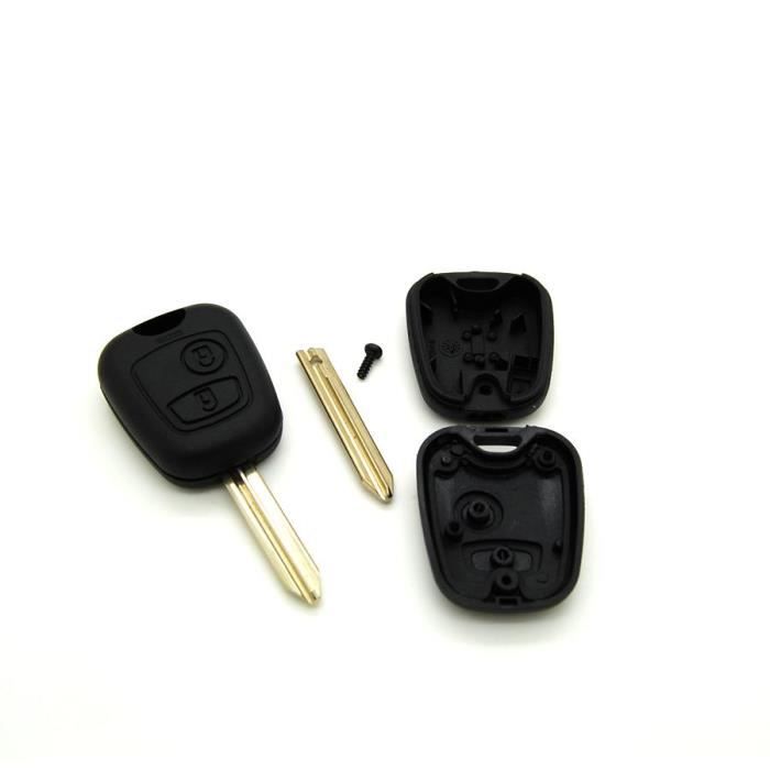 PHONILLICO Sleutelhoes voor Citroen Xsara Xantia Evasion - Plip sleutel afstandsbediening 2 knoppen blad