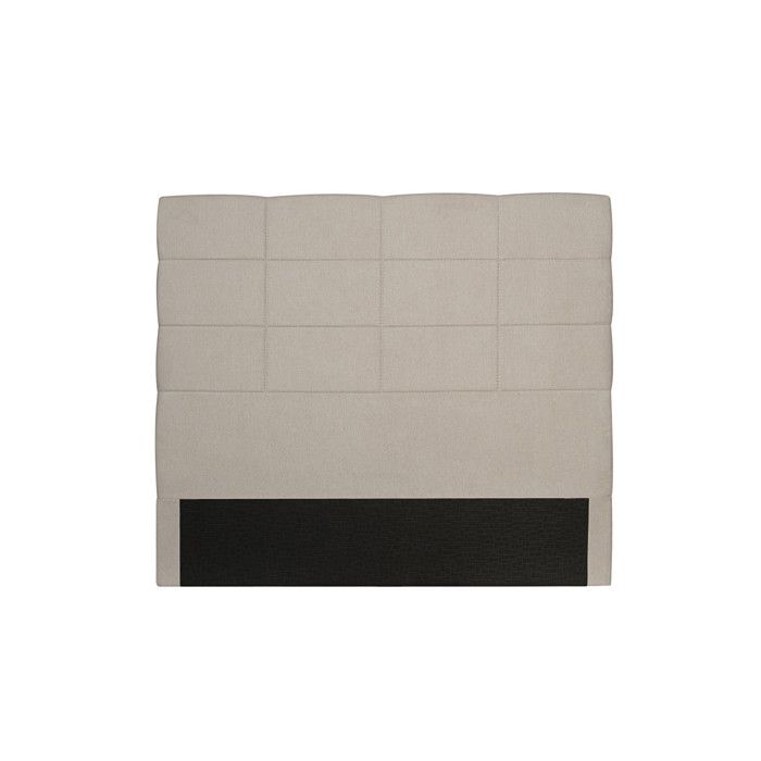 Tete De Lit En Tissu Beige Willy 160 Cm Cdiscount Maison
