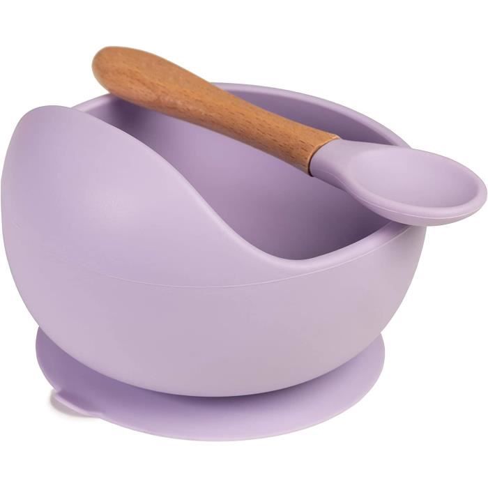 Assiette Bebe Ventouse Pour Le Sevrage Aliments Nouveaute Deuxieme Generation Silicone Micro Ondes Assiette Couvert Bebe Violet Cdiscount Puericulture Eveil Bebe