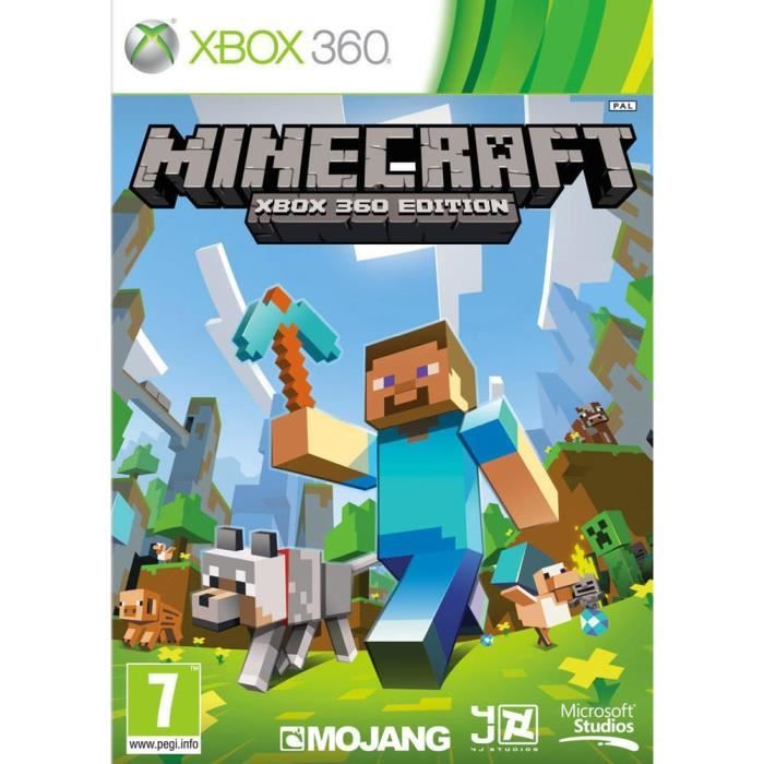 Jeu Xbox 360 Minecraft - Import Allemand - Edition Standard - Casual - Mode En Ligne - Pegi 7+