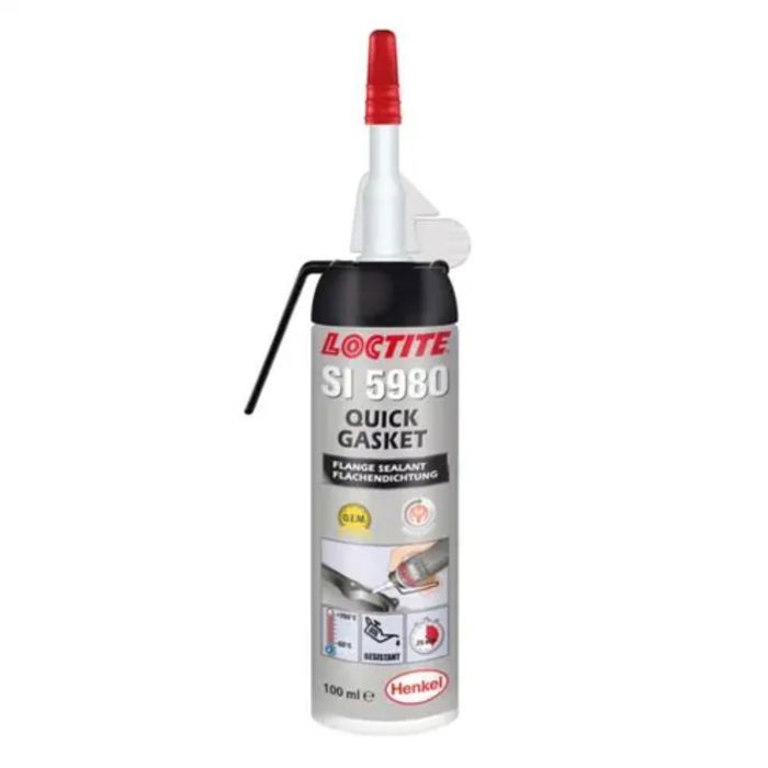 Loctite Joint détanchéité - 5980 - Silicone noir - 100 ml - Résistance à lhuile et glycol