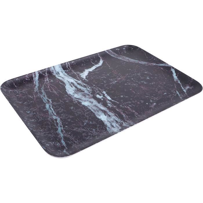 Plateau Service Rectangulaire Bohème Fleur – Mélamine Incassable 40x30x4 Cm Avec Poignées