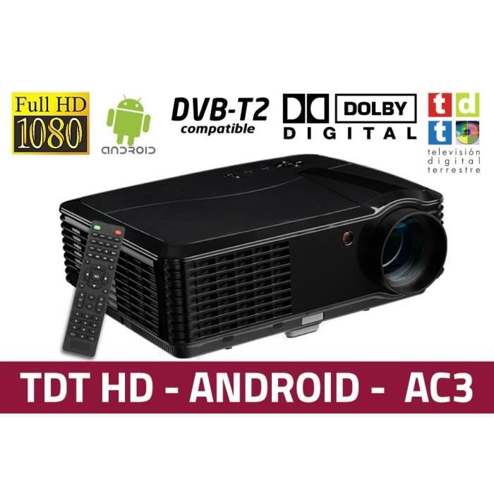 Videoprojecteur Antenne Tv Luximagen Hd700 Projecteur Avec Wifi Android Tdt Usb Hdmi Ac3