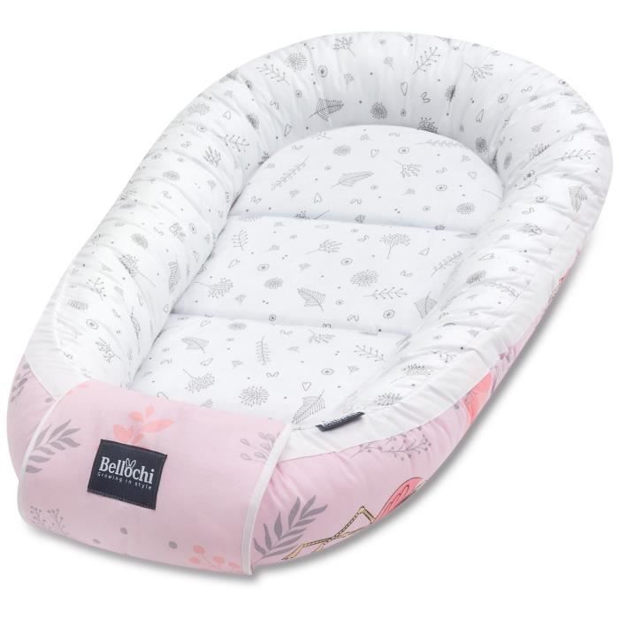 Bellochi Reducteur De Lit Bebe Cale Bebe Pour Lit Cocon Bebe 100 Coton Oeko Tex 90 X 60cm Nid De Bebe Baby Nest Flamingo Cdiscount Puericulture Eveil Bebe