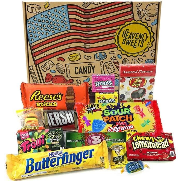 MÉGA PACK snacks bonbon americain import etats unis box pas cher kit  melange confiserie friandises americains nerds bonbons - Cdiscount Au  quotidien