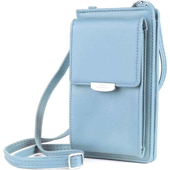 Sac pour Mobile T?�l?�phone Femme Sac ?� Main Bandouli?�re PU Cuir Porte Monnaie Portefeuille L?�ger 