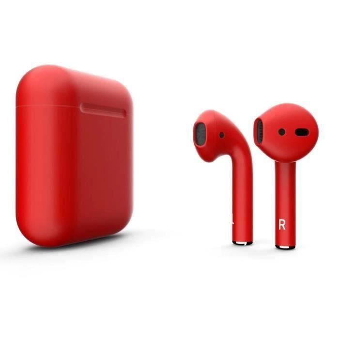 I12 TWS Écouteur Bluetooth Intra-auriculaire Sans Fil Touch Control Rouge -  Cdiscount TV Son Photo