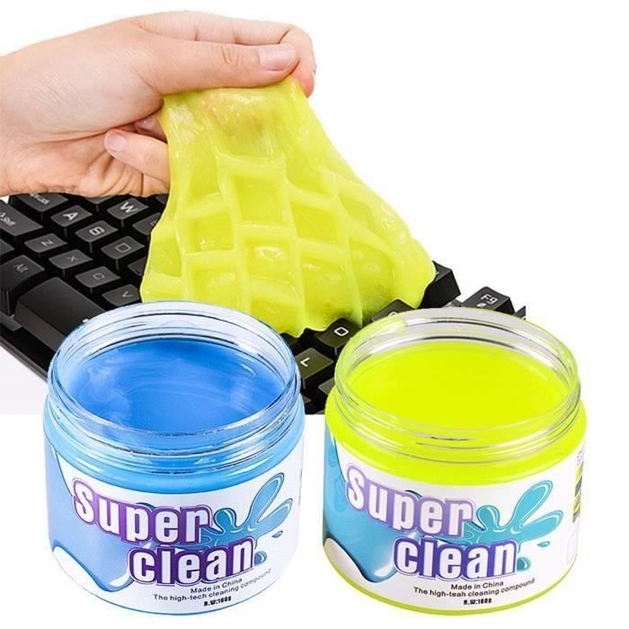 Gomme Gel Nettoyage Clean Calculatrices Nettoyeur Clavier Évents de Voiture Bactéries pour Nettoie la Poussière et la Saleté pour Ordinateur Poussière Cleaner blue 