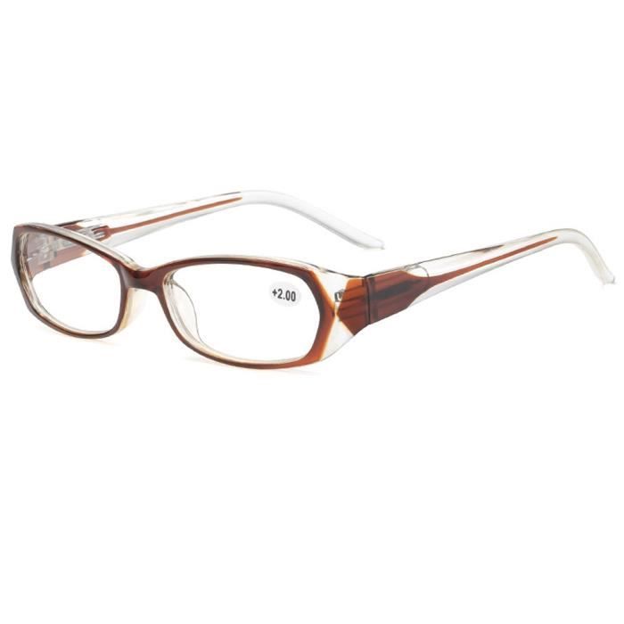 Marron - Dioptrie +2,50 - Lunettes de lecture anti Blu Ray HD pour ...