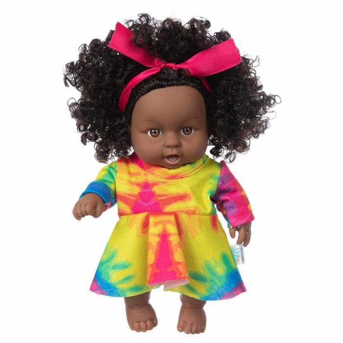 Bebe Noir Africain Noir Mignon Boucle Noir Jouet De Bebe En Vinyle De 8 Pouces F153 Cdiscount Jeux Jouets
