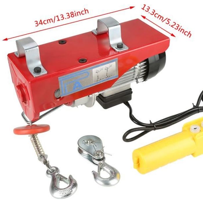 ZJCHAO 100 / 200kg Treuil à Câble Electrique Treuil-Palan Electrique Avec Contrôle pour la