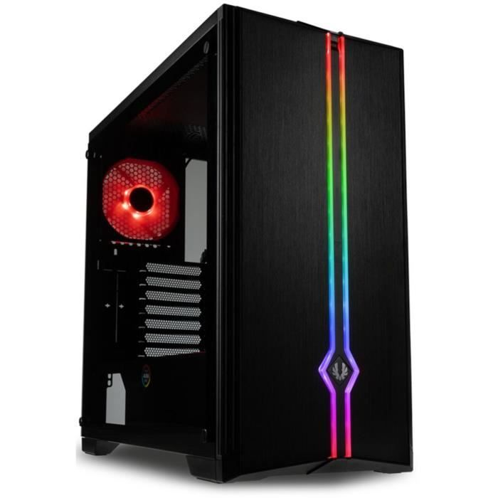 Boîtier PC Moyen Tour Apollo Noir - 4 Ventilos ARGB Mesh