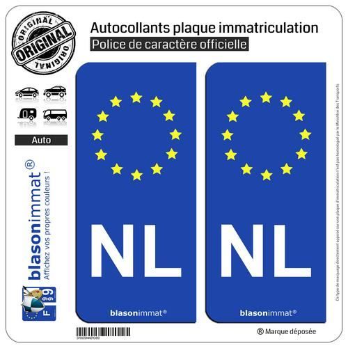 2 Autocollants plaque immatriculation Auto NL PaysBas Identifiant Européen Cdiscount Auto 2 Autocollants plaque immatriculation Auto NL PaysBas Identifiant Européen Cdiscount Auto