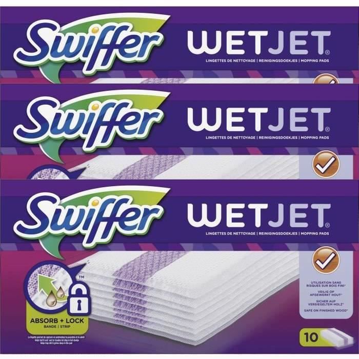 LOT DE 2 - SWIFFER - WetJet Lingettes de nettoyage - 10 lingettes