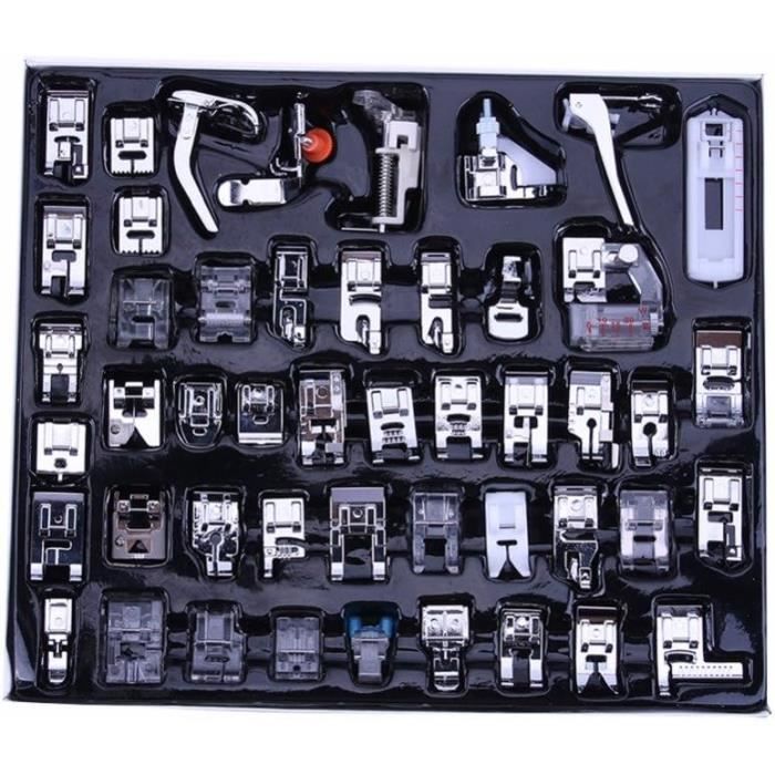 Kit 32 Pieds-de-biche Universels Pour Machine à Coudre - Accessoires Multifonctions Brother Singer Et Plus