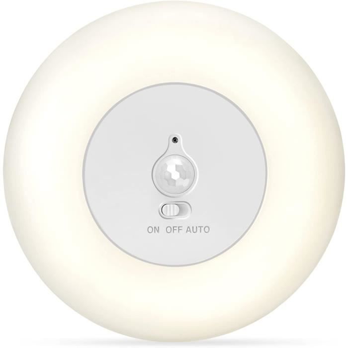 Plafonnier LED Leselux Avec Détecteur De Mouvement - Rechargeable, Sans Fil, Télécommande