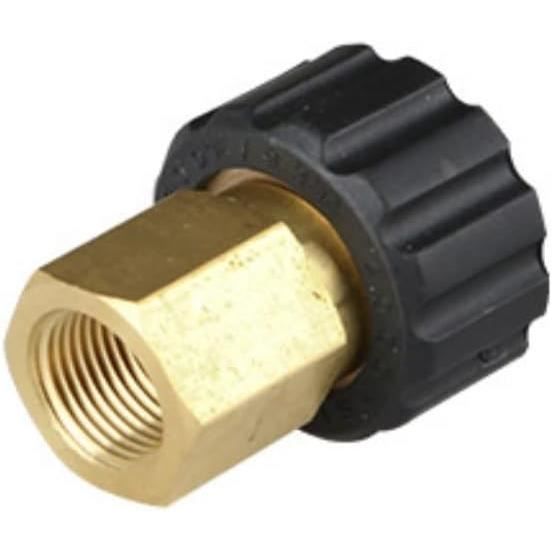 SENRISE Lot De 2 Adaptateurs De Raccord Pour Nettoyeur Haute Pression 1/4 à Dégagement Rapide Pour Tuyau D'arrosage De Voiture (19