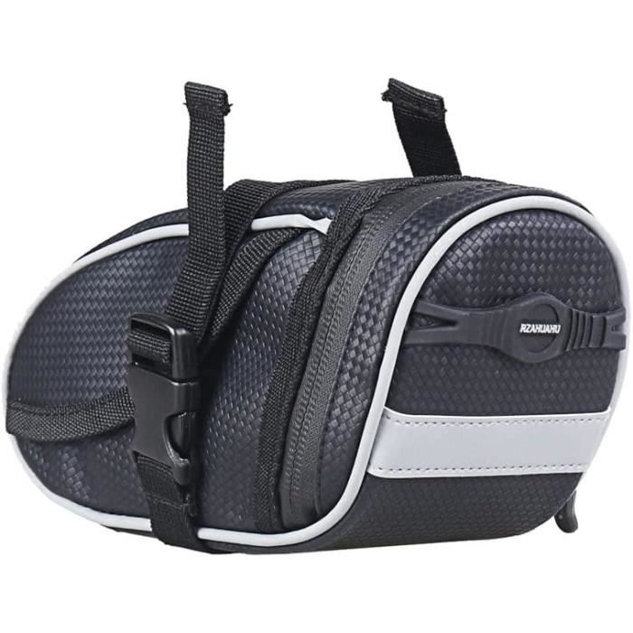 Sacoche de selle de vélo imperméable, sac de selle de vélo réfléchissant, sac de selle arrière pour vélo, grande capacité, sac arrière pour vélo de route VTT