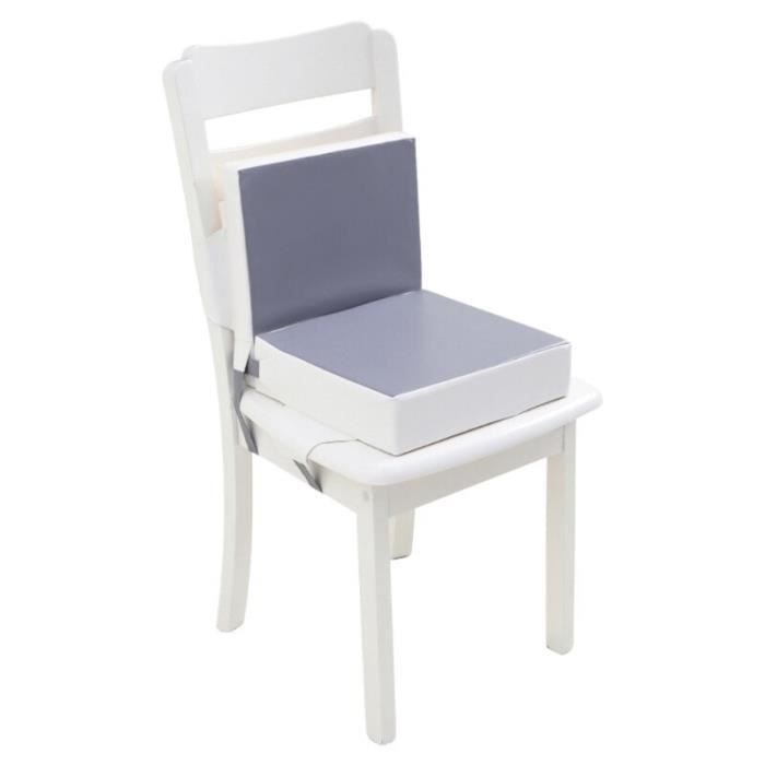 Rehausseur Chaise Enfant Amovible - 2 Hauteurs, PU Imperméable - Pour Manger Ou Jouer