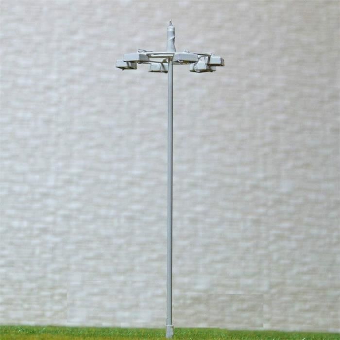 Lampadaire Modele Train F Fityle 5x Lampadaires LED Blanc 1/87 HO - Modèle Jardin Paysage Pour Train Ferroviaire