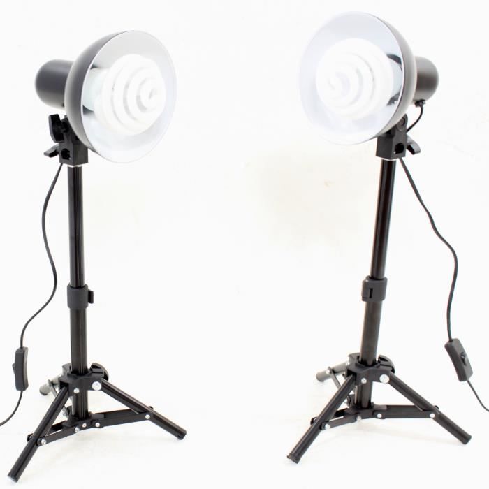 Parapluies Photographie DynaSun - Kit 2x 109cm Blanc + Or/Noir - Pour Studio Photo