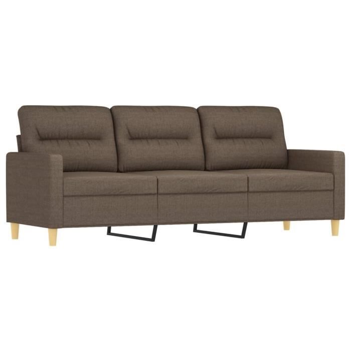 Canapé 3 Places Taupe 180 Cm En Tissu (neuf)