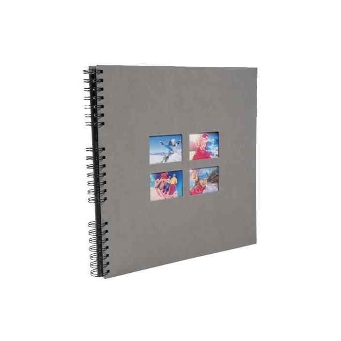 Album photos à spirales MILANO 320 x 320 mm, gris Cdiscount Beaux