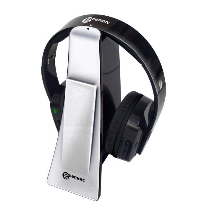 Geemarc CASQUE TV SANS FIL CL7400 HAUTE FREQUENCE QUALITE DE SON HI-FI +125db