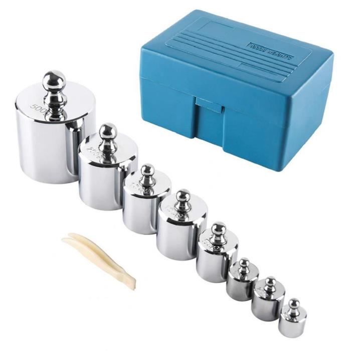 Ensemble De Poids De Laboratoire En Acier Chromé - 2x200g + 4x50g Avec Étui De Rangement Pour Expériences Scientifiques - 3