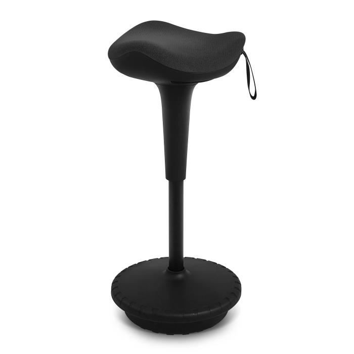 tabourets de bureau debout, chaise de bureau ergonomique, tabouret assis pivotant réglable en hauteu,noir - iwmh