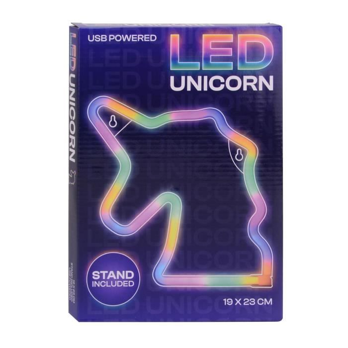 Lampe - JOHNTOY - Licorne - Arc-en-ciel - Rechargeable USB - LED
