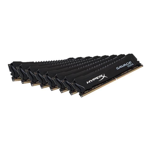 Kit Multi Channel RAM Kingston HyperX Savage Noir 64 Go (8x 8Go) DDR4