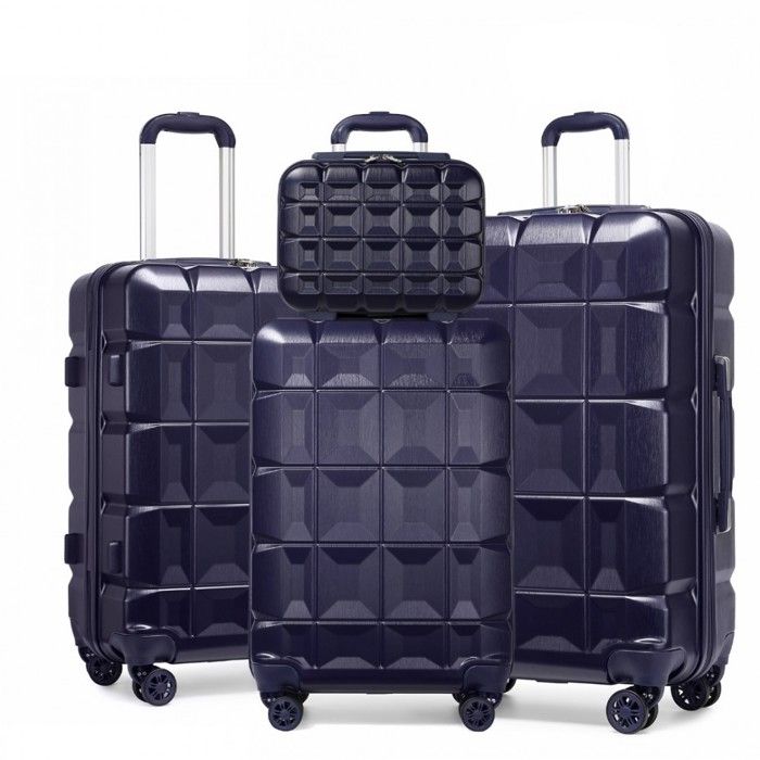Set De Voyage Kono : 1 Valise Rigide + 1 Sac à Dos 20L - Coque En PP, Roues 360°, Serrure à Code