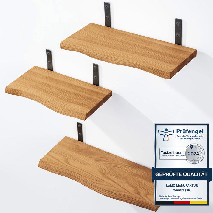 Étagère murale en bois LAMO Manufaktur 42-36-30cm - Rustique - Campagne