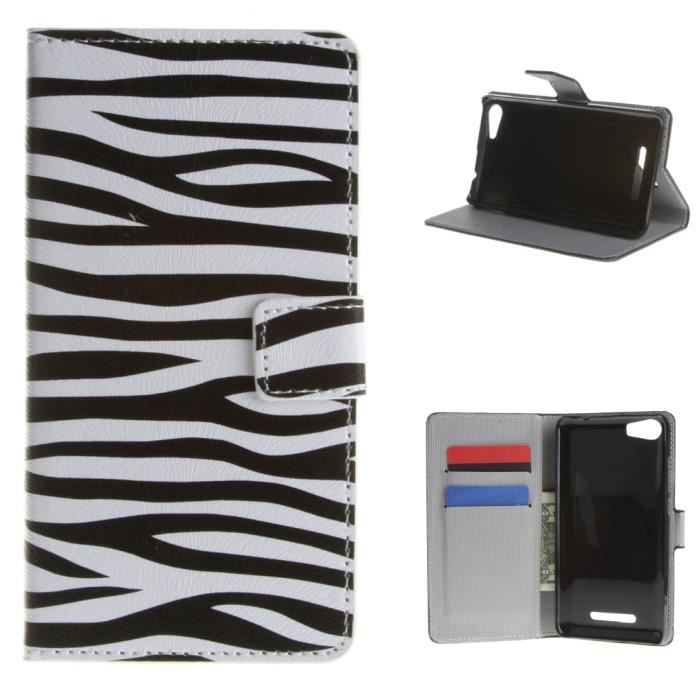 Housse Portefeuille Slim Pour Wiko Lenny - Cuir écologique, Portefeuille Porte-cartes, Aimant, Neuf
