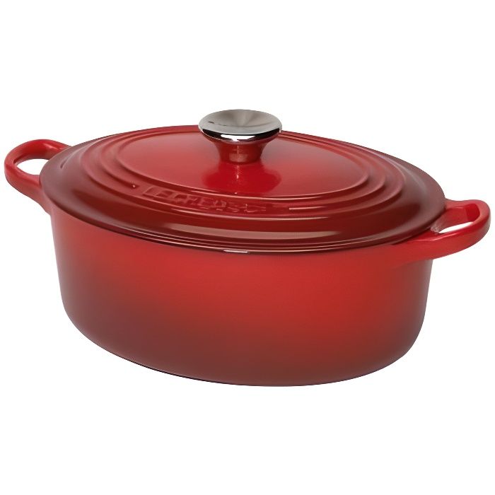 Cocotte en fonte - Le Creuset - Signature - Rouge