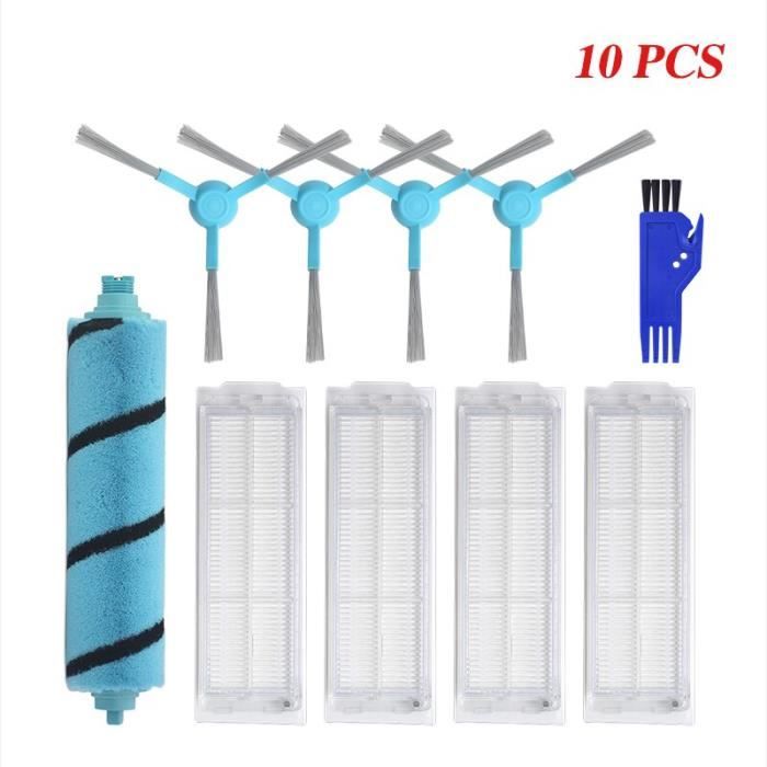 Yivy Brosse Principale Caoutchouc + Couvercle Pour Aspirateur Ecovacs X1 X1e N10 N8 T20 T10 T9 T8 T5 950 Omni