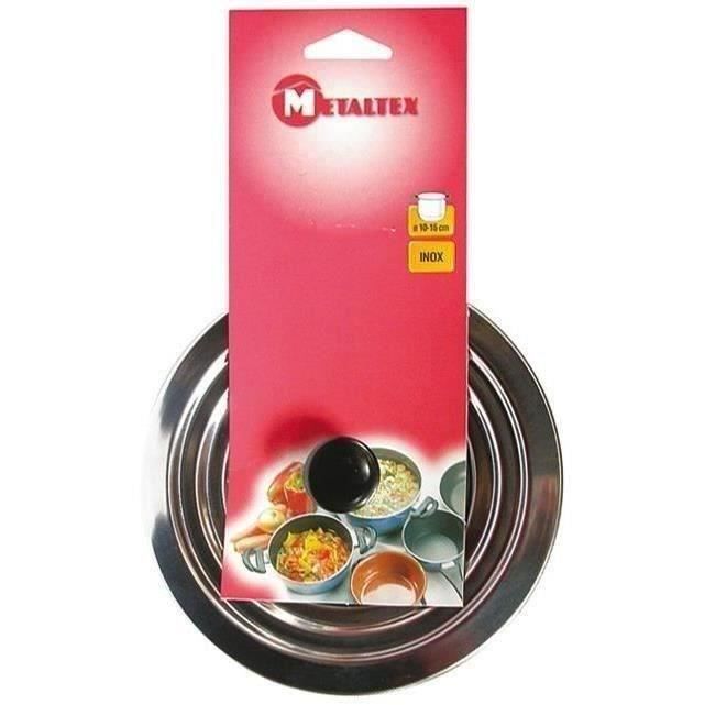 Couvercle en inox - D: 10 cm à D: 16 cm