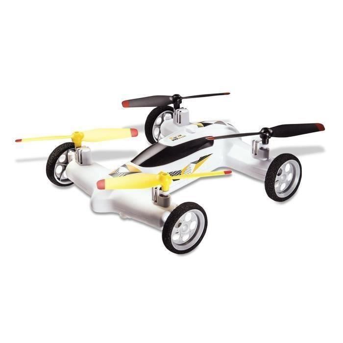 Drone radiocommandé MONDO Ultradrone XW18.0 Flying Car - 4 canaux proportionnels - Effets lumineux - Blanc